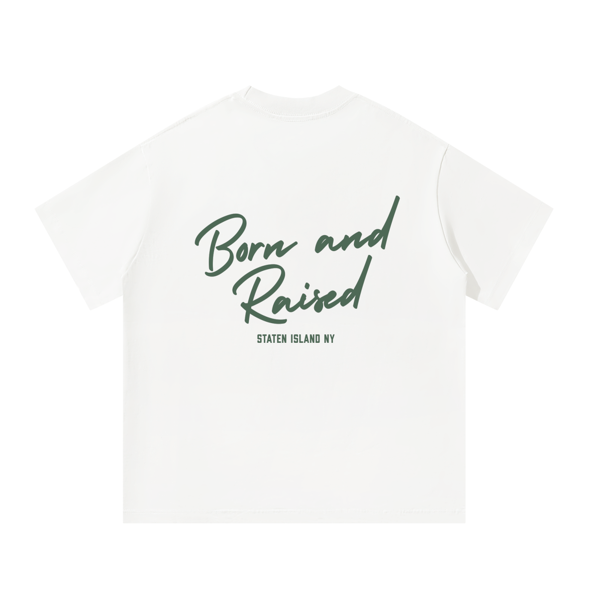 Staten Island Born and Raised Oversized Tee