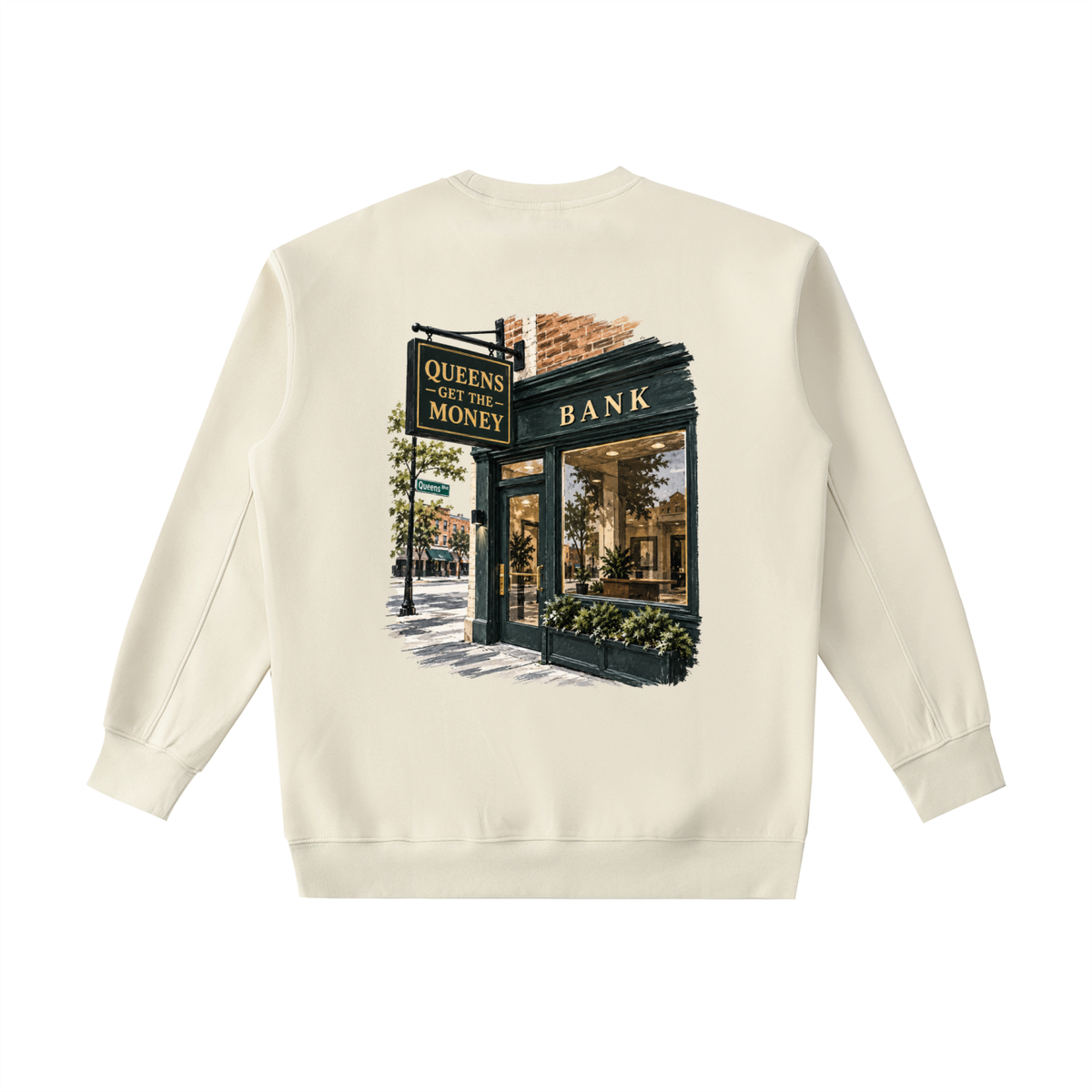 QGTM Bank Heavyweight Crewneck Sweatshirt