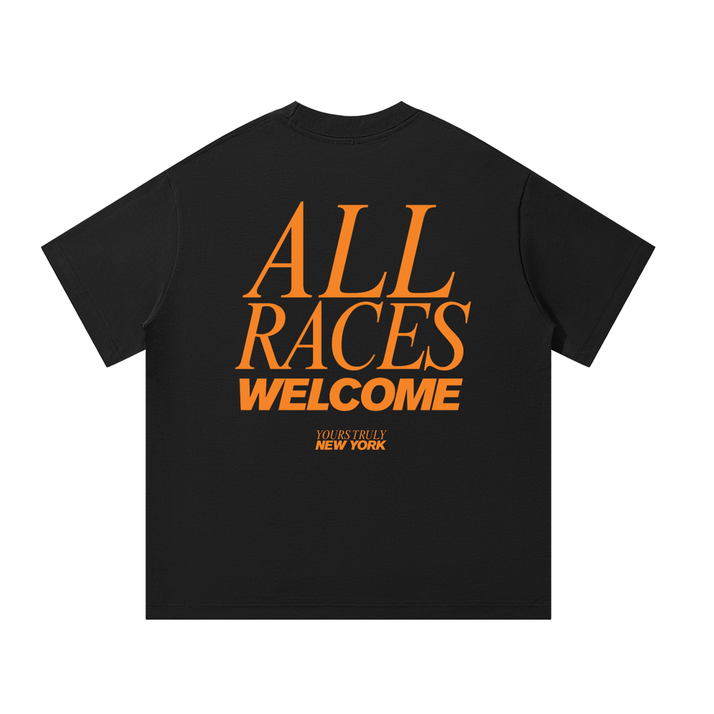 ALL RACES WELCOME Oversized Tee