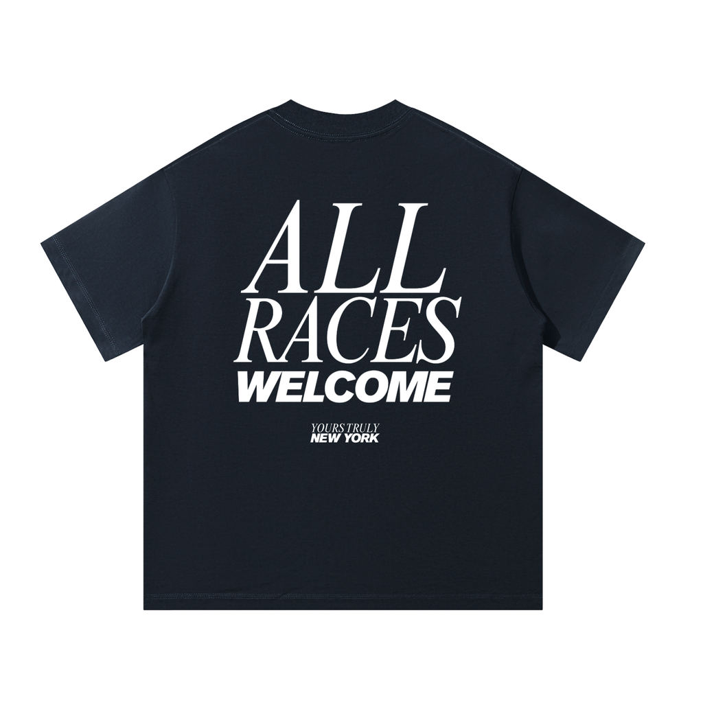 ALL RACES WELCOME Oversized Tee