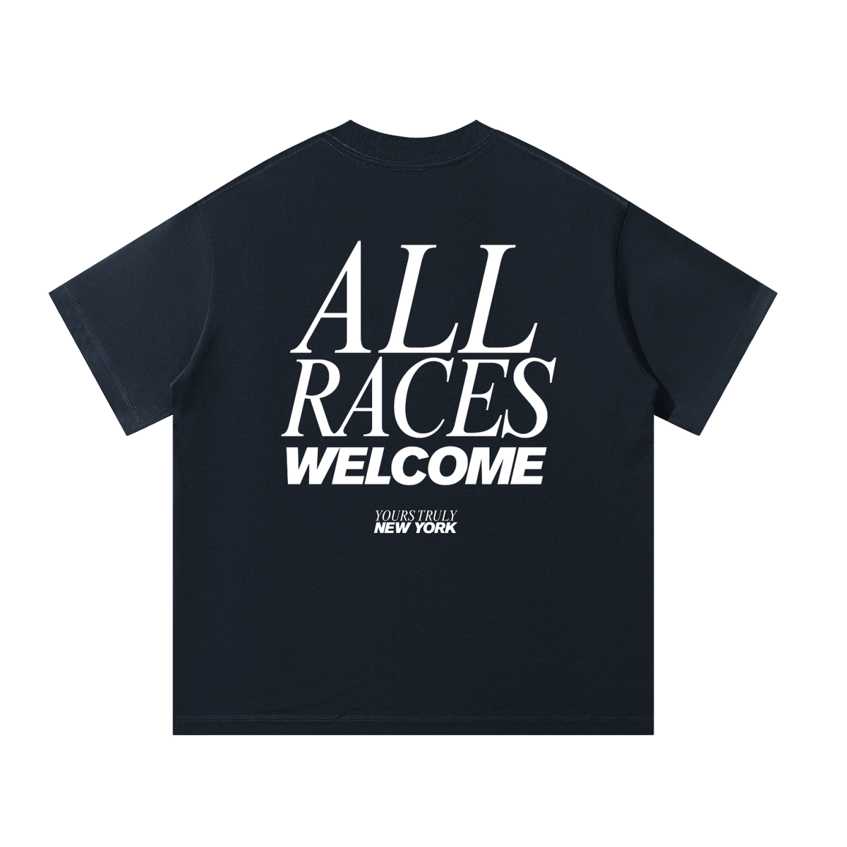 ALL RACES WELCOME Oversized Tee